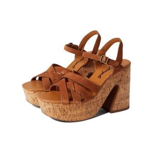 Retro suede platform sandals - Brand New in Box
